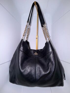 Coach Black Leather Lexy Shoulder Bag